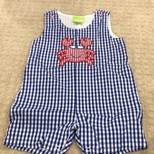 Classic Whimsy Crab Romper 2T